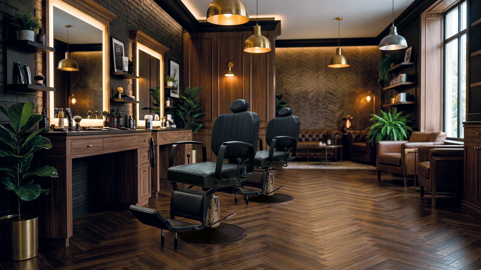 Salon Coopéré — espace barbier et coiffage